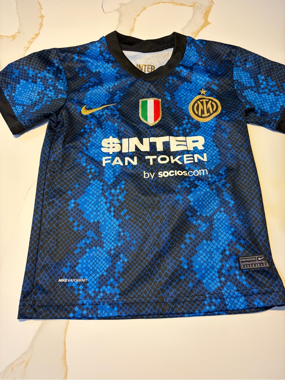 Nike Kids Blue & Black Inter Milan Fan Jersey